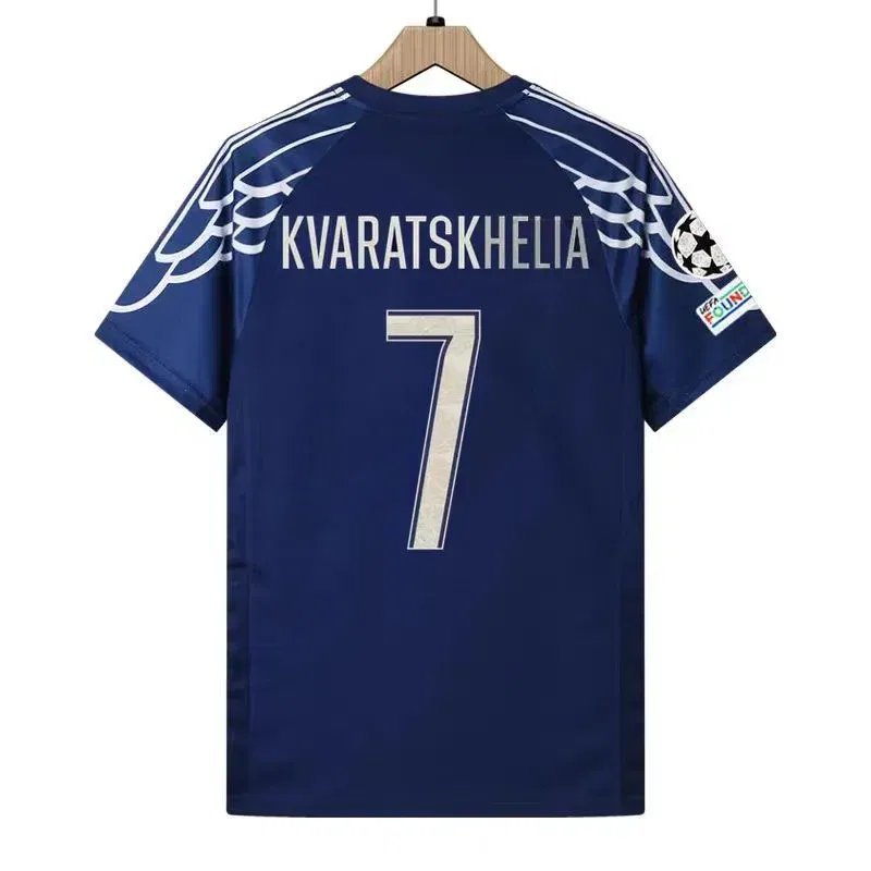 Color: PURPLE, Size: Mother 3XL  - Champion Paris Dembele Doue 3D Print Sport Quick-dry Breathable Men T-shirt Football Jersey Parent-child Short Sleeve Adult Top